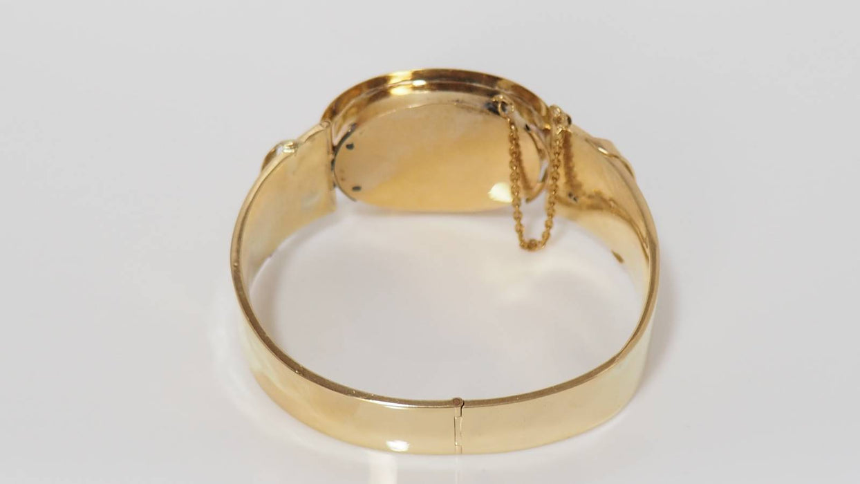 Bracelet Bracelet Napoléon III émail diamant 58 Facettes 31082
