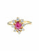 Ring 52 Marguerite Ruby and Diamond Ring 58 Facettes