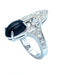 BVLGARI ring. Elisia ring in white gold, diamonds and onyx 58 Facettes