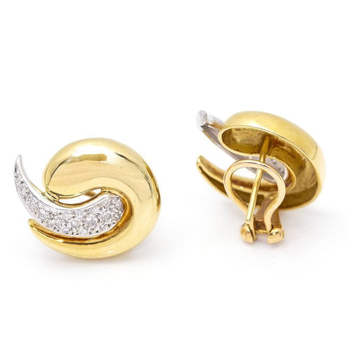 Boucles d'oreilles Boucles d'Oreilles 2 Ors Diamants 58 Facettes D359882JC