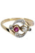 ART NOUVEAU RUBY PEARL AND DIAMOND RING 58 Facettes 048591