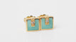 Boucles d'oreilles CLOZEAU - Boucles d'oreilles Or Résine Verte 58 Facettes clozeau