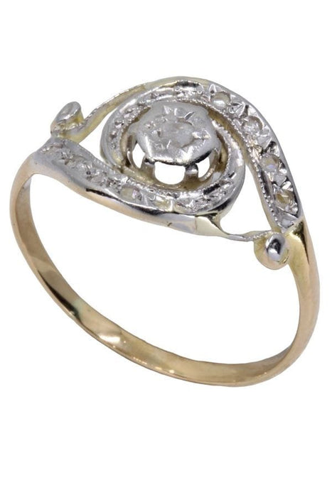 Bague Bague tourbillon diamants, Art Nouveau 58 Facettes 061671