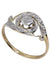 Bague Bague tourbillon diamants, Art Nouveau 58 Facettes 061671