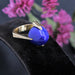 Ring 49 Vintage gold and lapis lazuli ring 58 Facettes 21-718