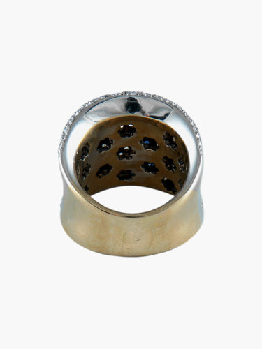 Bague 54 Bague Losanges Diamants Saphirs 58 Facettes