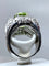 Bague Bague Art Déco Platine diamants et péridot 58 Facettes