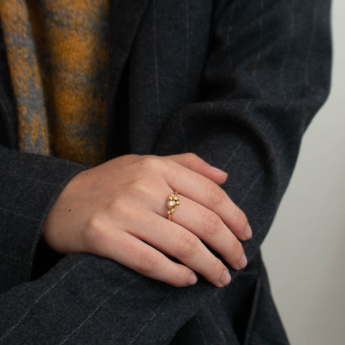 Bague 53 Bague Grappe Diamants 58 Facettes 3131239