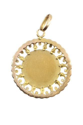 Pendentif MÉDAILLE VIERGE AJOURÉE 58 Facettes 052061