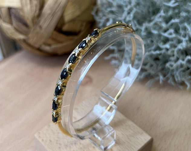 Bracelet Bracelet Rigide Saphirs Diamants 58 Facettes 20400000429