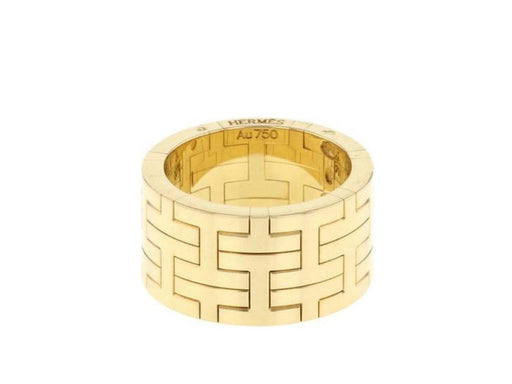 Hermès ring - Yellow gold Khilim model ring 58 Facettes