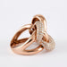 Ring 60 Diamond Knot Ring Rose gold 58 Facettes