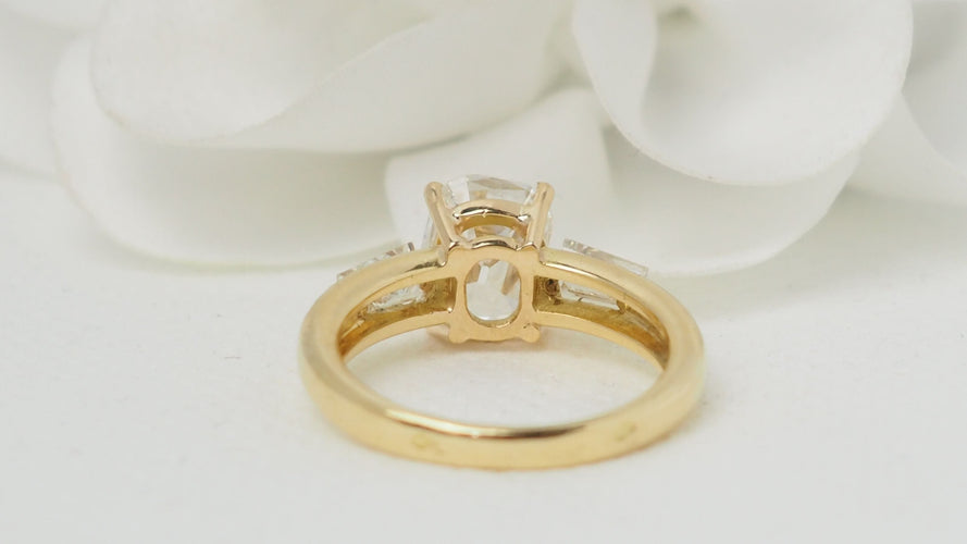 Bague 55 Bague diamant coussin 2cts 58 Facettes 32374