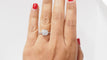 Bague 53 Solitaire en Or blanc et diamants 58 Facettes 31789/31786