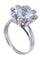 Bague 55 BAGUE AIGUE-MARINE ET DIAMANTS 58 Facettes 074401