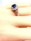 Bague 54 Bague cocktail saphir diamants 58 Facettes AB153