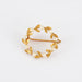 Brooch “Crown” brooch in yellow gold and pearls 58 Facettes P10L4