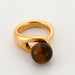 45 BOUCHERON ring - gold and tiger's eye ring and earrings set 58 Facettes
