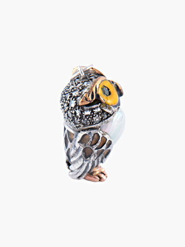 Pendentif Pendentif Argent Email Perle Baroque 58 Facettes