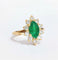 Bague 53 Bague marquise or jaune émeraude et diamants 58 Facettes 1-828/7