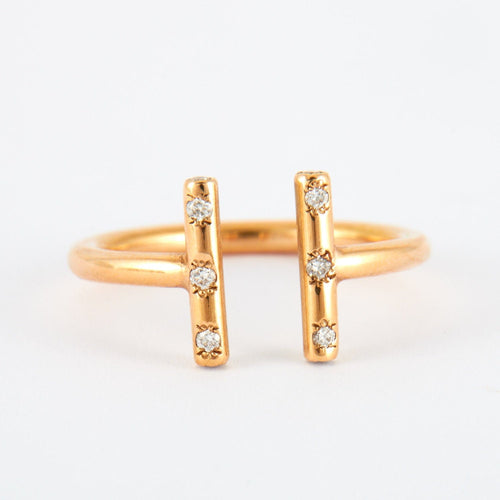 Bague Bague ouverte Diamants 58 Facettes