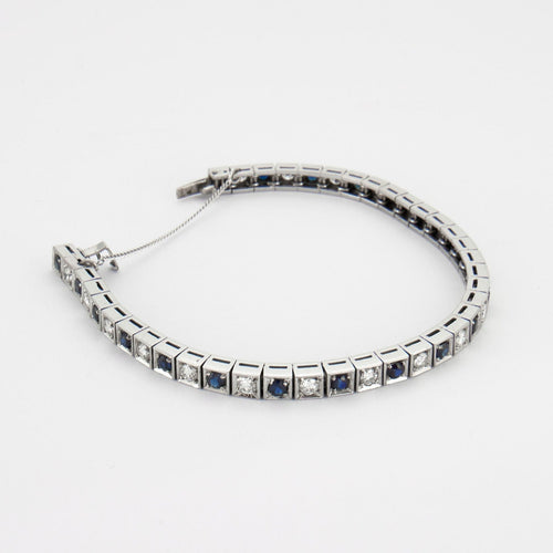 Bracelet Bracelet Diamants et Saphirs 58 Facettes B0816