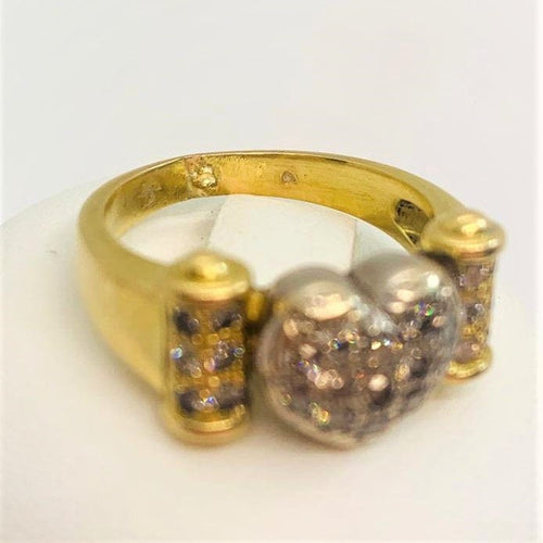 Bague 54.5 Bague Cœur, diamants 58 Facettes 20400000486