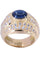 Bague 54 Bague saphir cabochon, diamant 58 Facettes 062961
