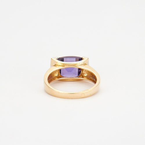 Bague 55 Bague en Or jaune, Améthyste 58 Facettes