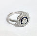 Ring 54 Art deco style ring with sapphires and diamonds 58 Facettes TBU