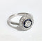 Bague 54 Bague style art déco saphirs et diamants 58 Facettes 1-847/2