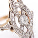 Ring 55.5 Noucentista Ring 1914 Platinum Yellow Gold Diamonds 58 Facettes D359893JC