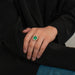 Ring 57 Colombian Emerald Ring Diamonds 58 Facettes