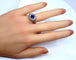 Bague 54 Bague cocktail saphir diamants 58 Facettes AB153