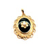 YELLOW GOLD ONYX AND PEARL PENDANT 58 Facettes 3797