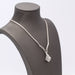 Necklace 18k white gold necklace with diamonds 58 Facettes E360325