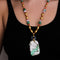 Collier Sautoir en or corail et jade 58 Facettes 0003