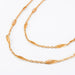 Filigree chain long necklace 58 Facettes