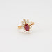 Ring 57 Marguerite Ruby Diamond Ring 58 Facettes 8475