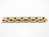 Yellow and Rose Gold Tank Bracelet 58 Facettes