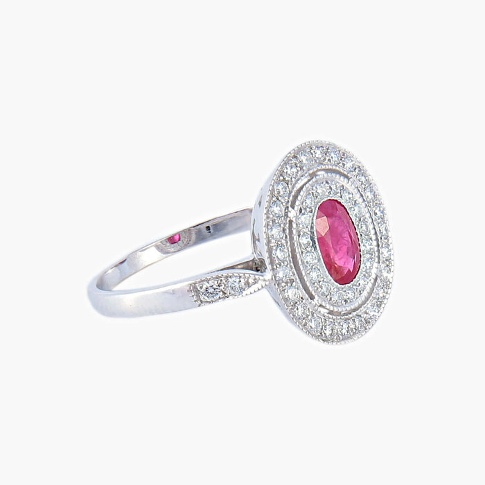 Bague 55 Bague Rubis Diamants 58 Facettes