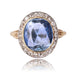 Bague 58 Bague ancienne saphir et diamants 58 Facettes 22-454