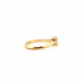 50 Solitaire ring in 18 carat yellow gold with princess diamonds 58 Facettes