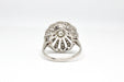 Ring Platinum art deco style ring with diamonds 58 Facettes
