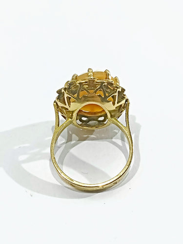 Bague 55 Bague Camée Or Rose 58 Facettes 3088/1