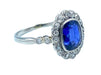 Ring Ring 1910 platinum, sapphire and diamonds 58 Facettes