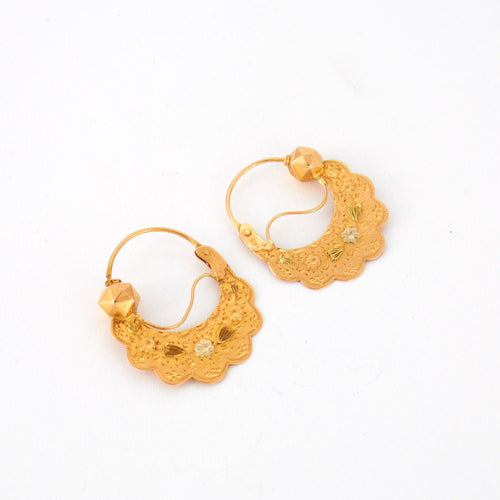 Boucles d'oreilles Paire de créoles Savoyarde 58 Facettes