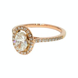 Bague 53 Bague Diamant ovale 0.70ct 58 Facettes 1-1410/1