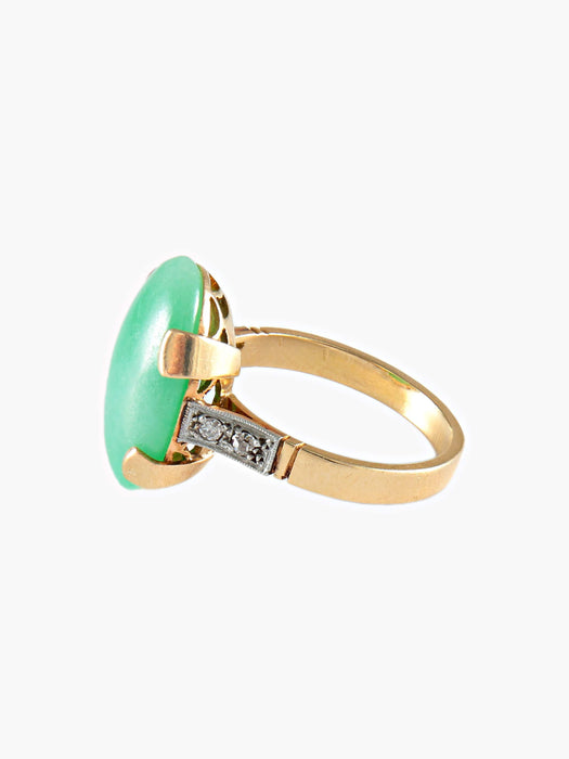 Bague 57 Bague Jade Diamants 58 Facettes