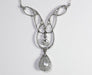 Belle Epoque Pendant Necklace in platinum, fine pearl and brilliants 58 Facettes